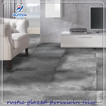 rustic non slip ceramic glazed floor tiles, rough finish porcelain inkjet 3d printing interior building material tiles